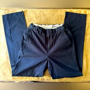 JCrew Crewcuts Boys Size 14,Khakis, Cotton,Navy,Straight Leg, Adjustable Waist